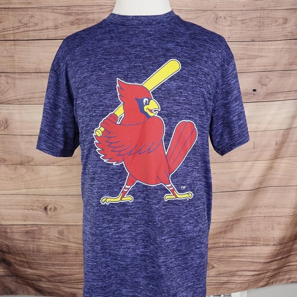 ST LOUIS Cardinals ATHLETIC Shirt Mens XL Blue Baseball SGA GIVEAWAY